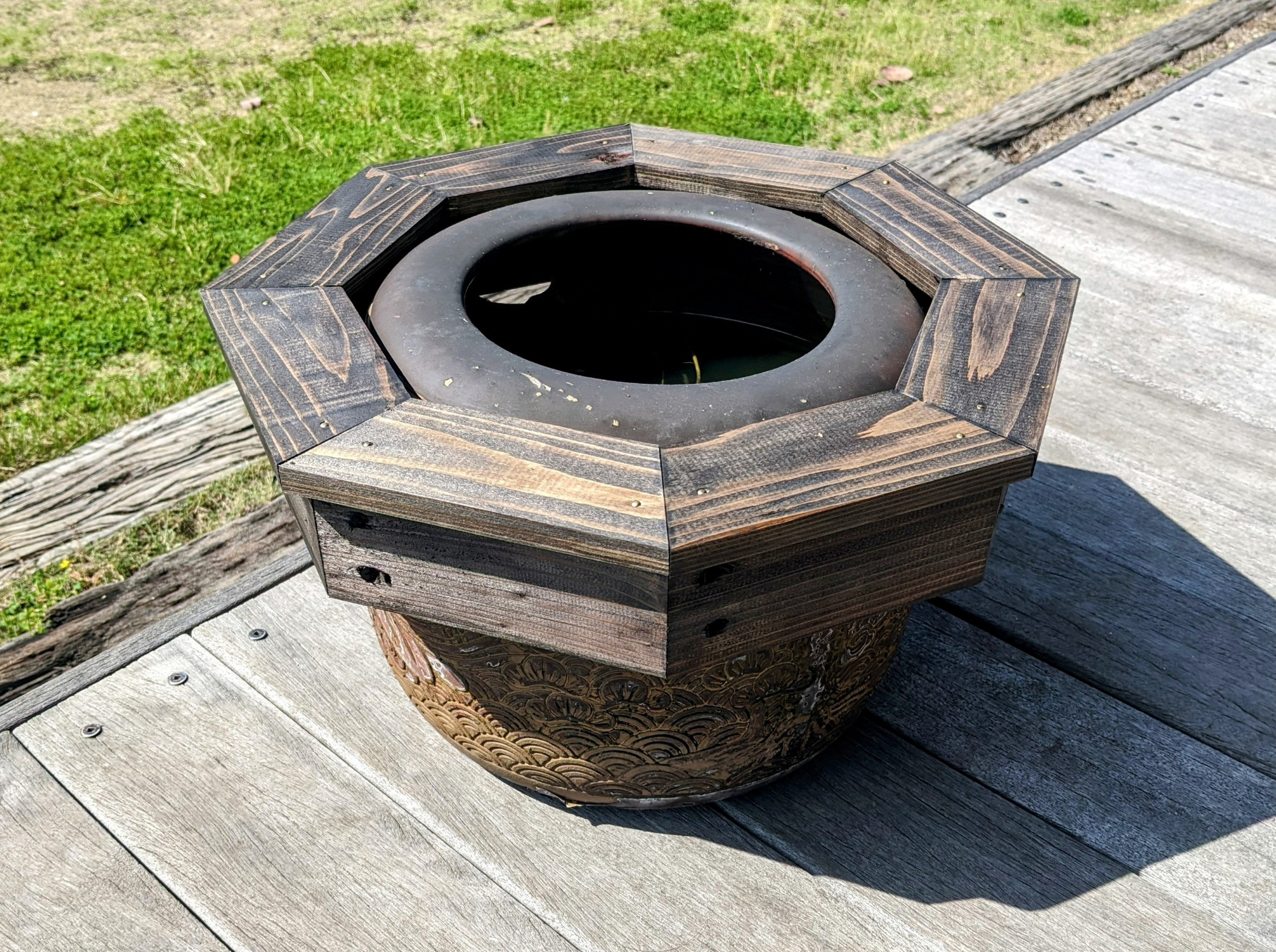 睡蓮鉢木枠カバー 40cmタイプ ハウス・小屋 武めだか 通販 14663157