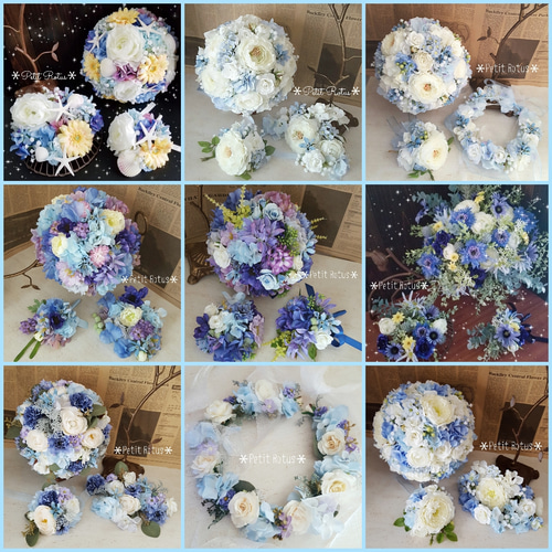 世界にひとつのオーダーメイドブーケ◇ブートニア&ヘアパーツ無料