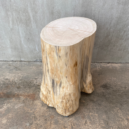ひのき切り株 スツール】サイドテーブル 丸太椅子 木 オブジェ