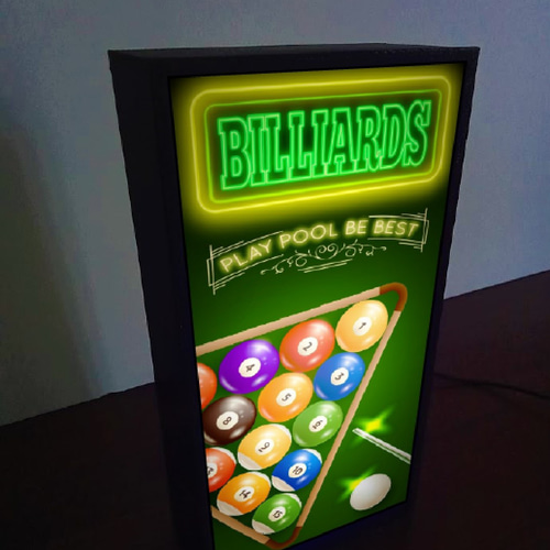 ビリヤード プールバー ハスラー ゲーム ナインボール ミニチュア