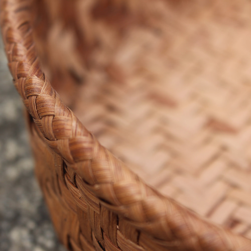 98209山葡萄 かご バッグ 籠 丸ざる ザル 小物入れ 手作り 山葡萄 かご