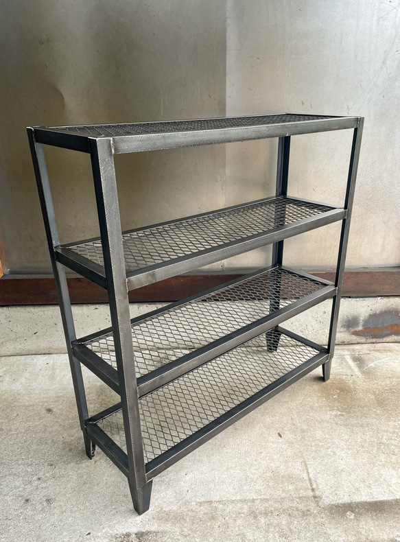 4段仕様］アイアンラック 植物棚 シェルフ ディスプレイラック