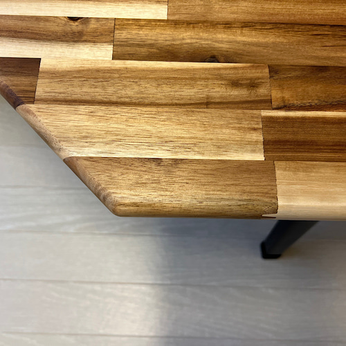 送料無料】 ローテーブル 8角 90cm アカシア 折りたたみ脚 ロー