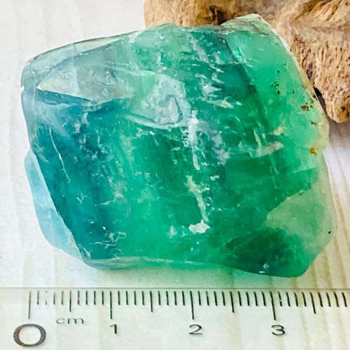 カルサイト共生 バイカラー✿*:・レインボー フローライト 蛍石 原石