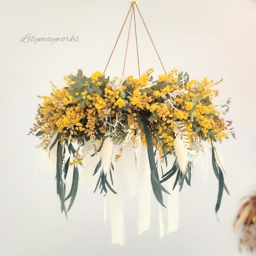 ﾌﾗｲﾝｸﾞﾘｰｽ❁ﾐﾓｻﾞ❁ リース Lilymayworks 通販 15839488｜Creema