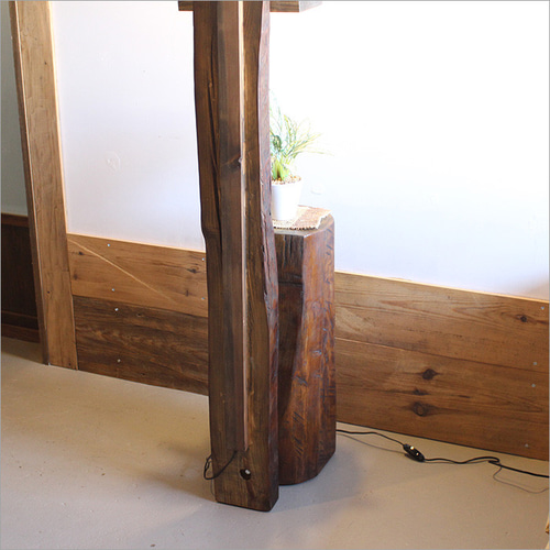 古材梁 大正ロマン フロアライト アンティーク フロアスタンド 間接