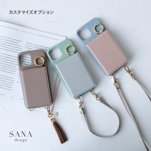 未使用⭐️MUVEIL すずらん 手帳型 カード入れ＆ミラー付き