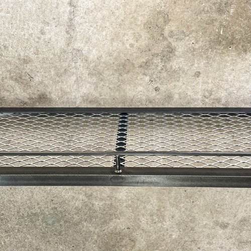 アイアンウォールシェルフB［柵付き］ アイアンラック 植物棚