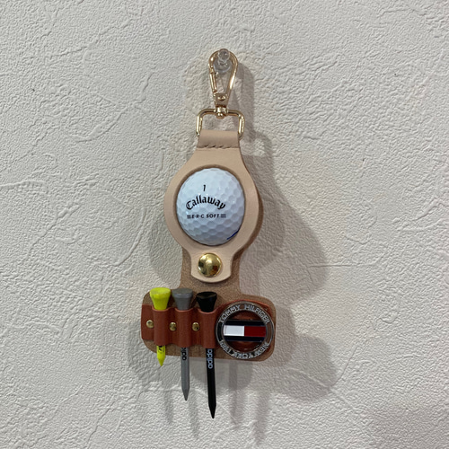 ゴルフボール入れ☆ティーケース☆マーカーホルダー☆ラウンド用ポーチ