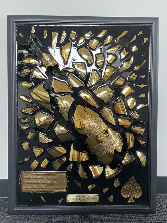 シャンパンボトルアート アルマンドゴールド その他インテリア雑貨
