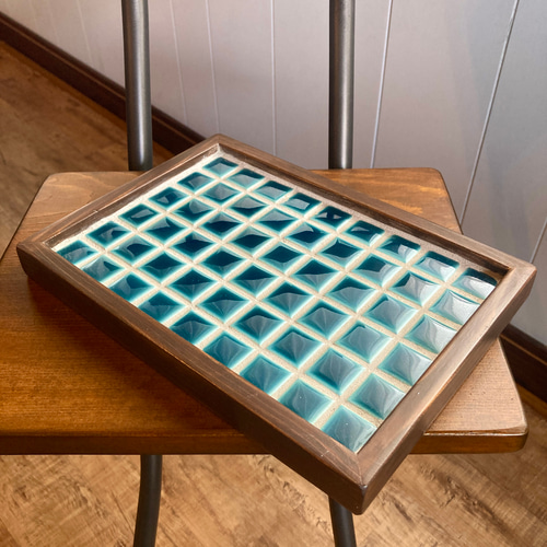 カフェトレー タイルトレー モザイクタイル 美濃焼タイル お盆・トレイ