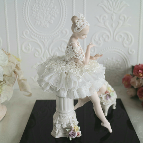ポーセレン レースドール【 エトワール 】 磁器 人形 バレエ 発表会