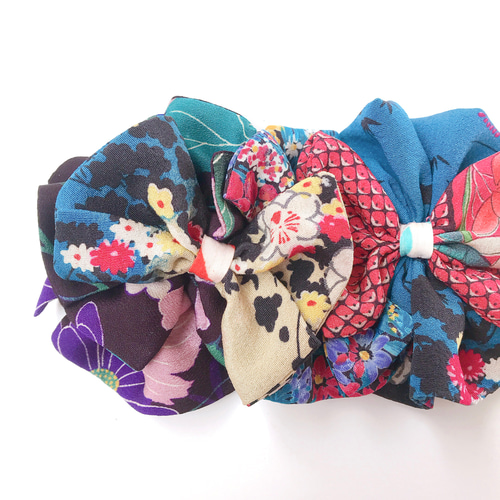 七五三髪飾り | 3歳髪飾り・7歳髪飾り | アンティーク着物生地