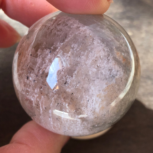 レア☆】虹入り☆千層ガーデンクォーツスフィア（丸玉）☆44mm！☆瀧川