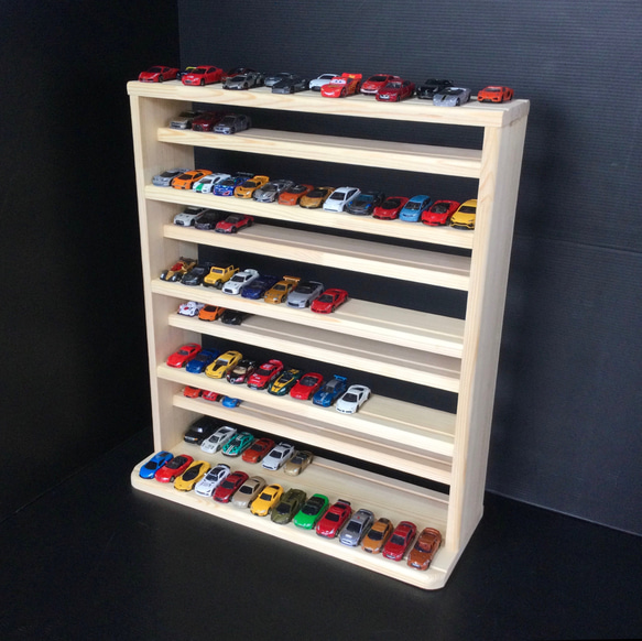 トミカ収納棚9段 140台収納 木製 おもちゃ・人形 大人の少年 通販