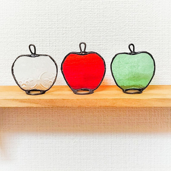 Apples！ ステンドグラスのりんご・リンゴ・林檎 サンキャッチャー