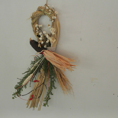 2024 しめ縄飾り-musubi-】お正月飾り お正月 縁起物 玄関飾り 謹賀