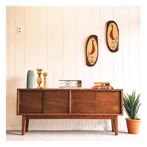 VINTAGE WIDE LOW BOARD サイズ変更可能‼︎ 北欧 ビンテージ ミッド