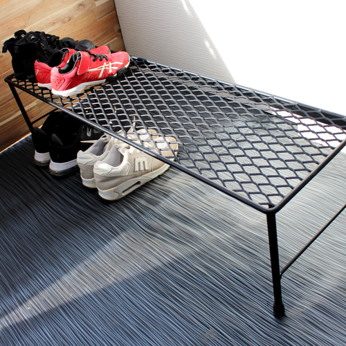 アイアンシューズラック・下駄箱・靴箱・エキスパンドメタル 靴箱