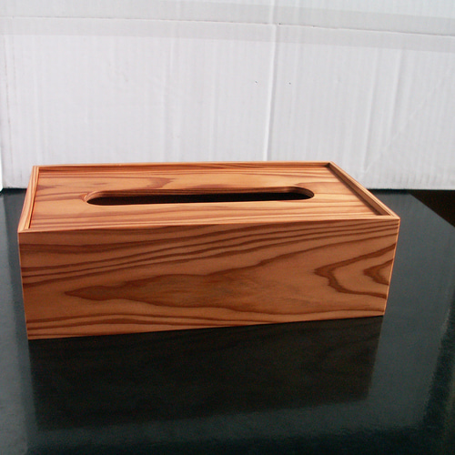 ○屋久杉 無垢 ティッシュケースカバー ティッシュペーパーボックス