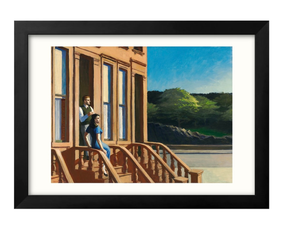 11064□ポスター アート 絵画『エドワード・ホッパー』北欧 A3