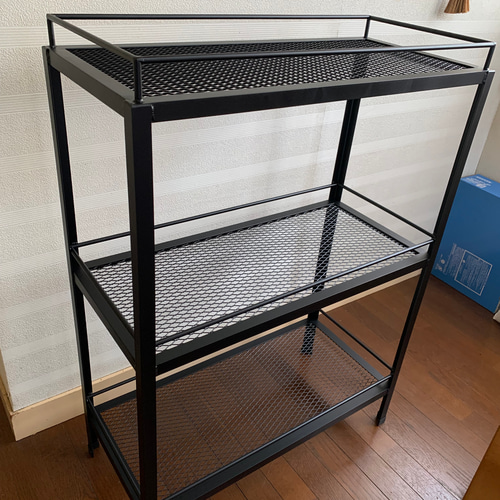 ☆送料込み☆アイアン植物棚 ボタニカルシェルフ3段タイプ アガベ