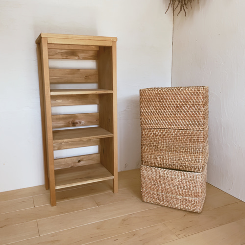 ha 22. オープン ラック シェルフ 3段 棚 収納 おしゃれ リゾート