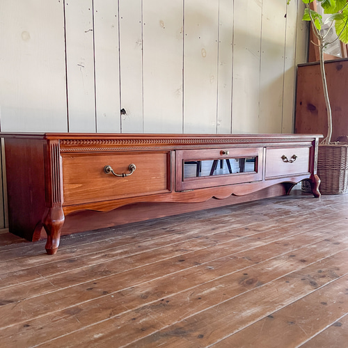 輸入住宅向け 猫脚テレビボード ネコ足テレビ台 フランスアンティーク