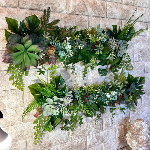 光触媒 人工観葉植物 ウォールグリーン フェイクグリーン 壁掛け