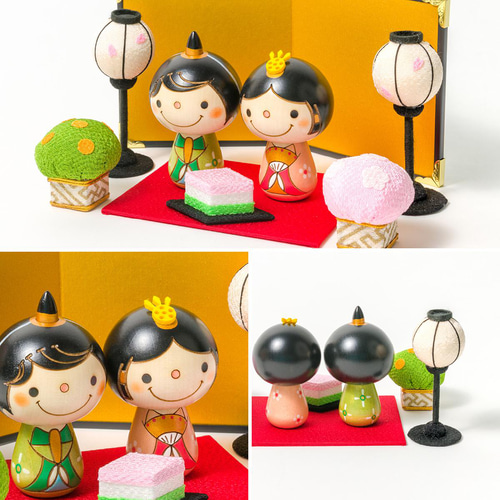 こけし の お雛様 【 ひな祭り 】 雛人形 ひな人形 おひなさま