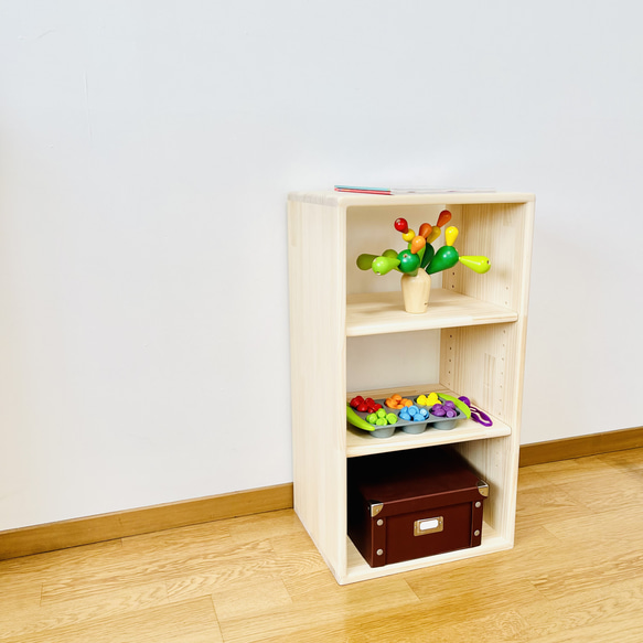 カラーボックス 3段 可動棚 サイズオーダーOK 食器・家具 T-KAG (武田