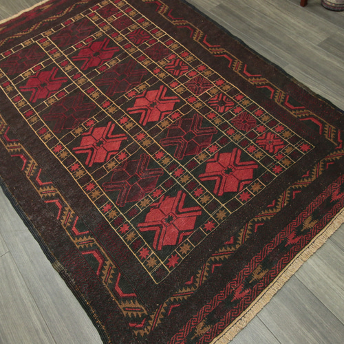 黒羊毛 ブラックウール 手織りオールドキリム ヴィンテージ トライバル