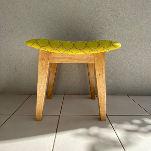 ミナペルホネン タンバリン dop イエロー スツール ハンドメイド