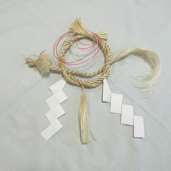 精麻龍付 お正月飾り（レア）【送料無料】龍 龍神 天然素材麻 ヘンプ