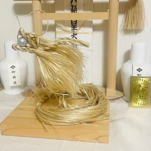 イザナミ（竹）辰年 精龍 守護龍神【送料無料】天然素材【受注生産】麻