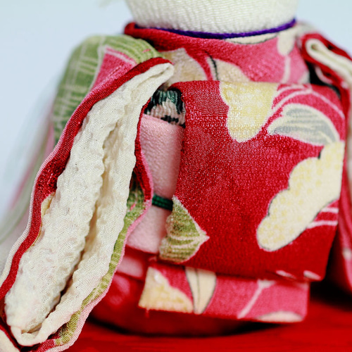 桃の節句・ひな祭り ちりめん古布『ねこのお雛様とお内裏様 』人形