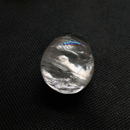 アイリスクォーツ 水晶 たまご 約40mm 1個 穴なし 握り石・天然石