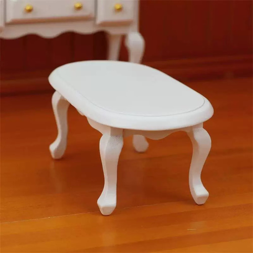 ドールハウス 木製 ローテーブル センターテーブル クラシック調 猫脚