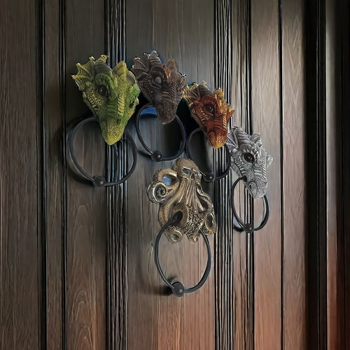 ドアノッカー エレガント ドラゴン オクトパス ユニーク ファンタジー
