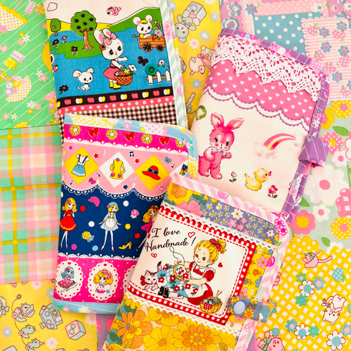 昭和レトロガールズ「可愛い女の子とねこ」母子手帳ケース 手帳ケース