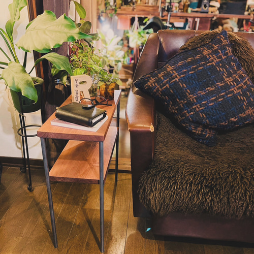 サイドテーブル アイアン家具 男前家具 ハンドメイド オーダーメイド