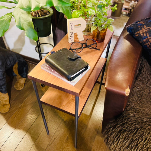 サイドテーブル アイアン家具 男前家具 ハンドメイド オーダーメイド