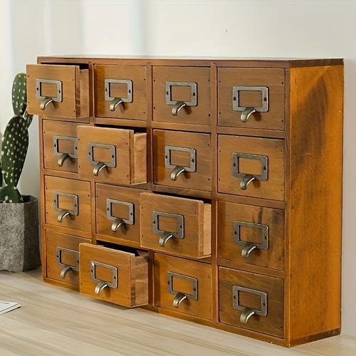 ミニチェスト 引き出し 卓上 小物入れ デスク収納 薬箱 レトロ