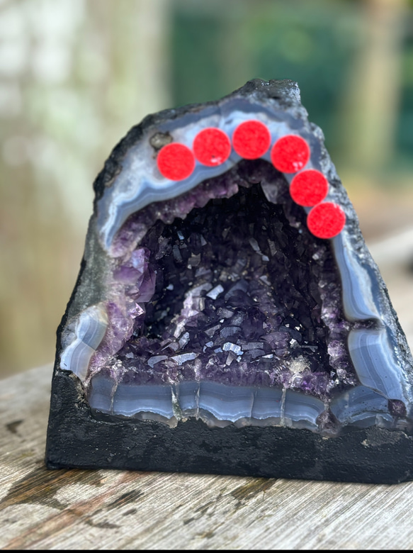 送料込み】初入荷☆ミニ☆アメジストドーム☆瀧川神社にて浄化☆12.7cm