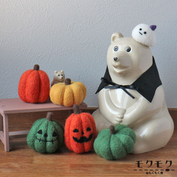 しろくま貯金箱 ハロウィン着せ替えセット（帽子とマント） その他置物