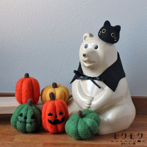しろくま貯金箱 ハロウィン着せ替えセット（帽子とマント） その他置物