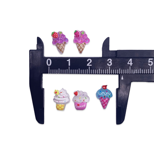 ネイルパーツ スイーツ ミックス 10ー14mm カラフル お菓子 100個