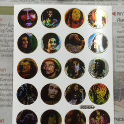 キラキラシール/ボブ・マーリー レゲエ 音楽 ボブマーリー ジャマイカ