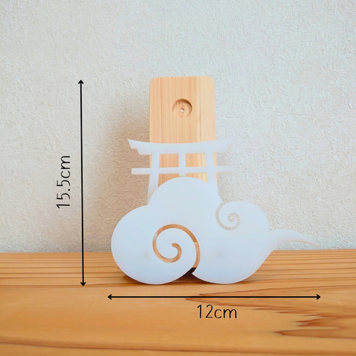 取り付け10秒】コンパクトなアクリル神棚／御札立て 神棚 壁掛け 紀州