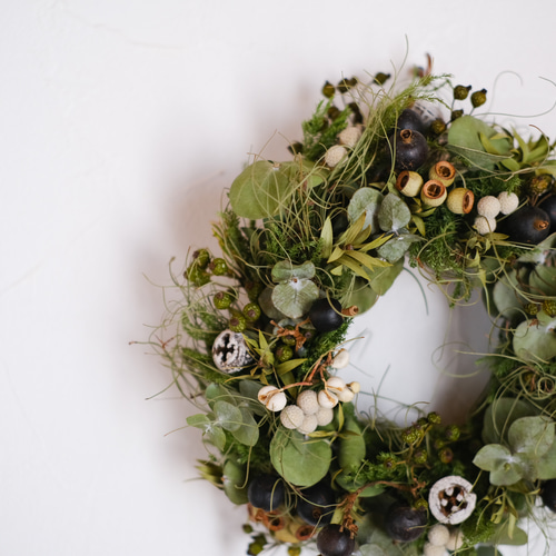 秋が深まる森】ドライフラワーリース リース 花 と 山 通販 19835766